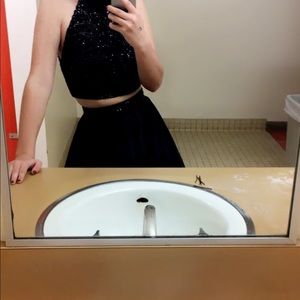 sherri hill size 2 two piece formal dress